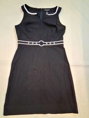 White House Black Market Black Belted Maxi Dress